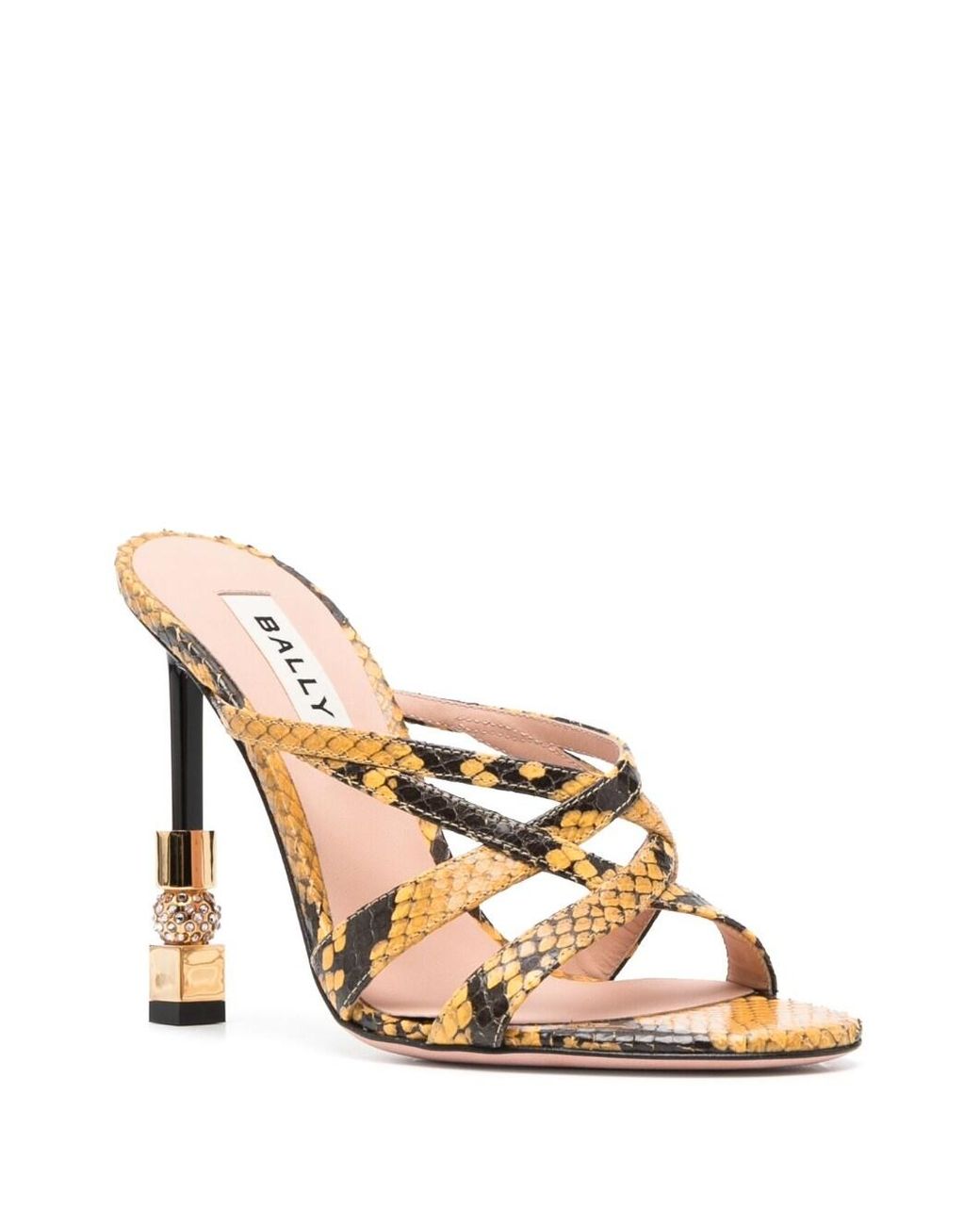 Bally Leren Muiltjes in het Metallic