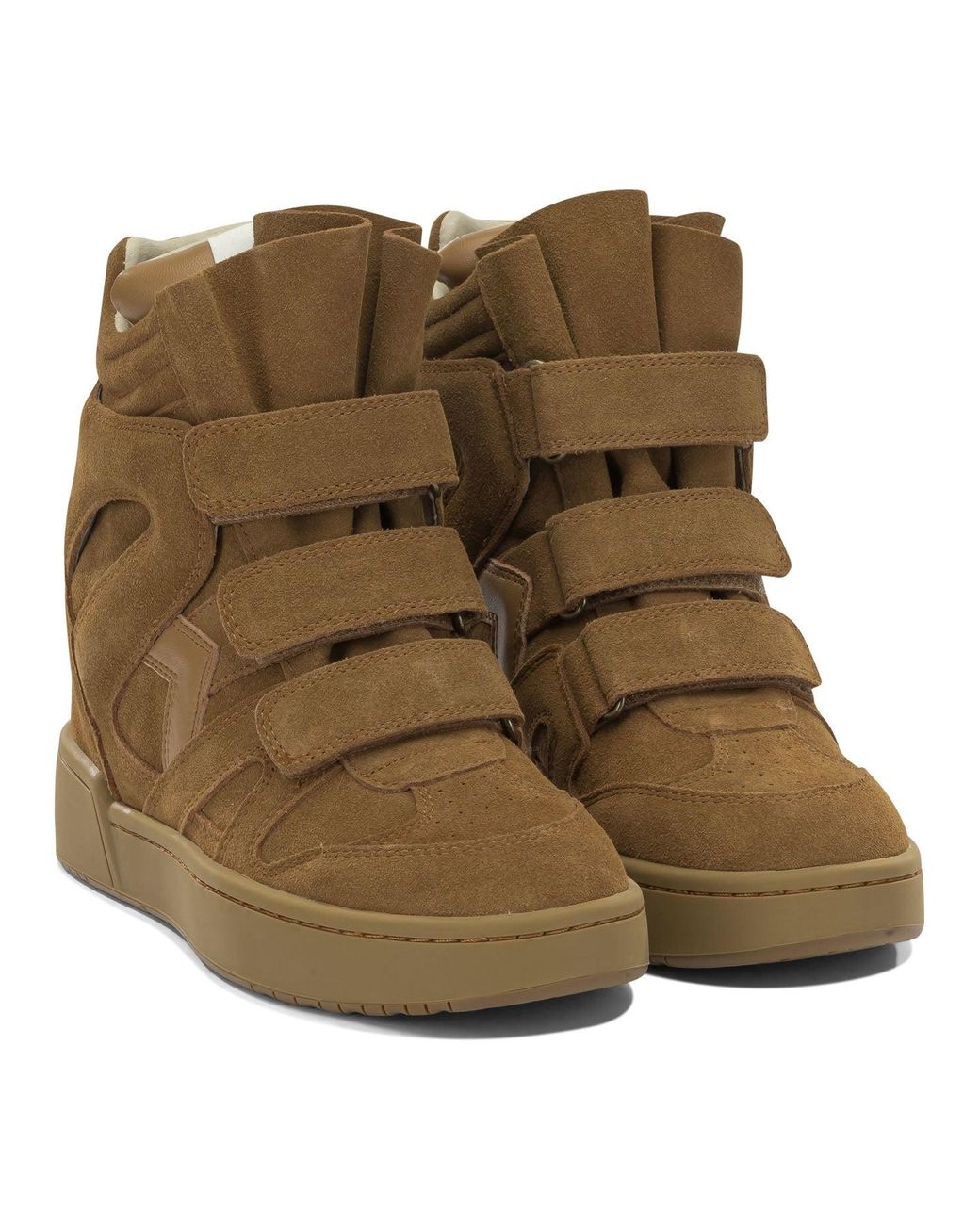 Isabel Marant Brown Im3 High-Top Suede Sneakers