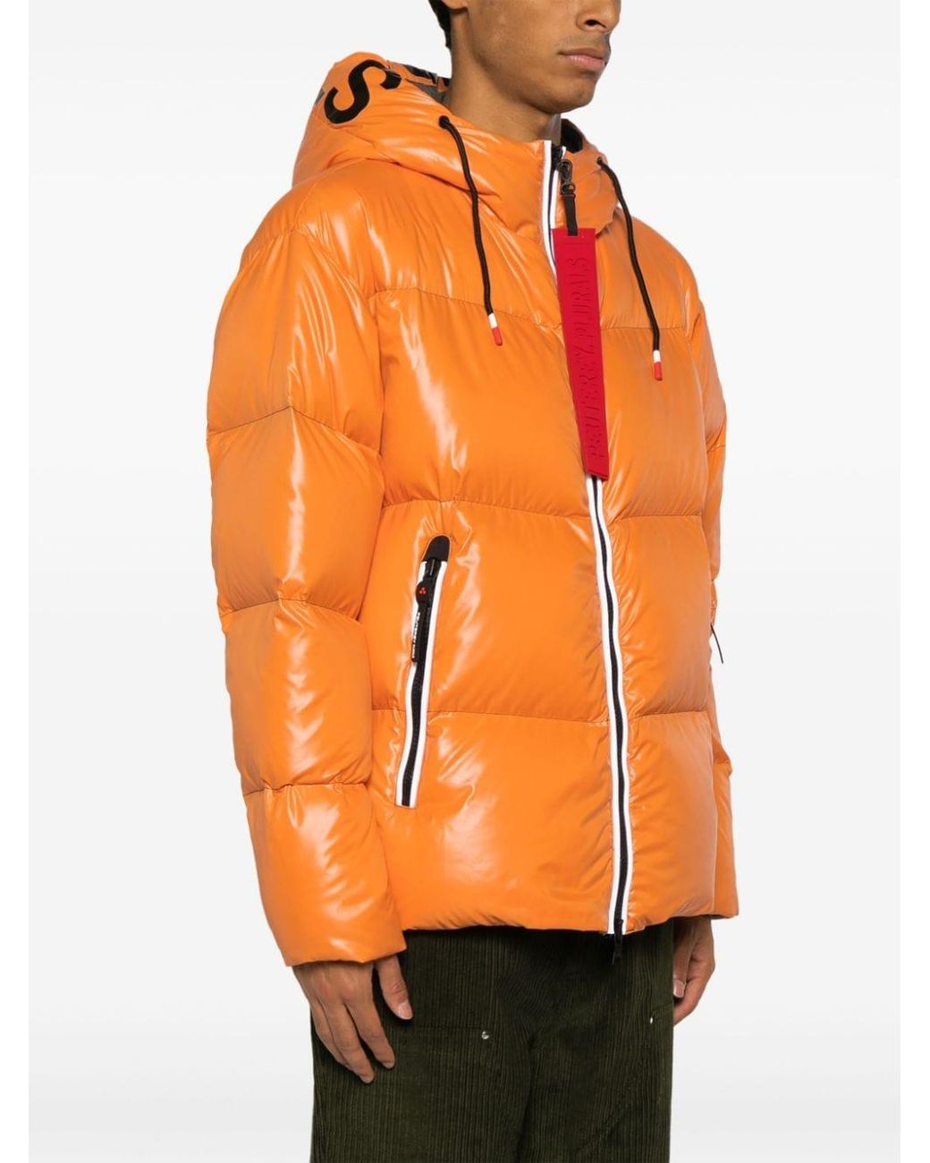 Peuterey Orange Core Nylon Down Jacket for men