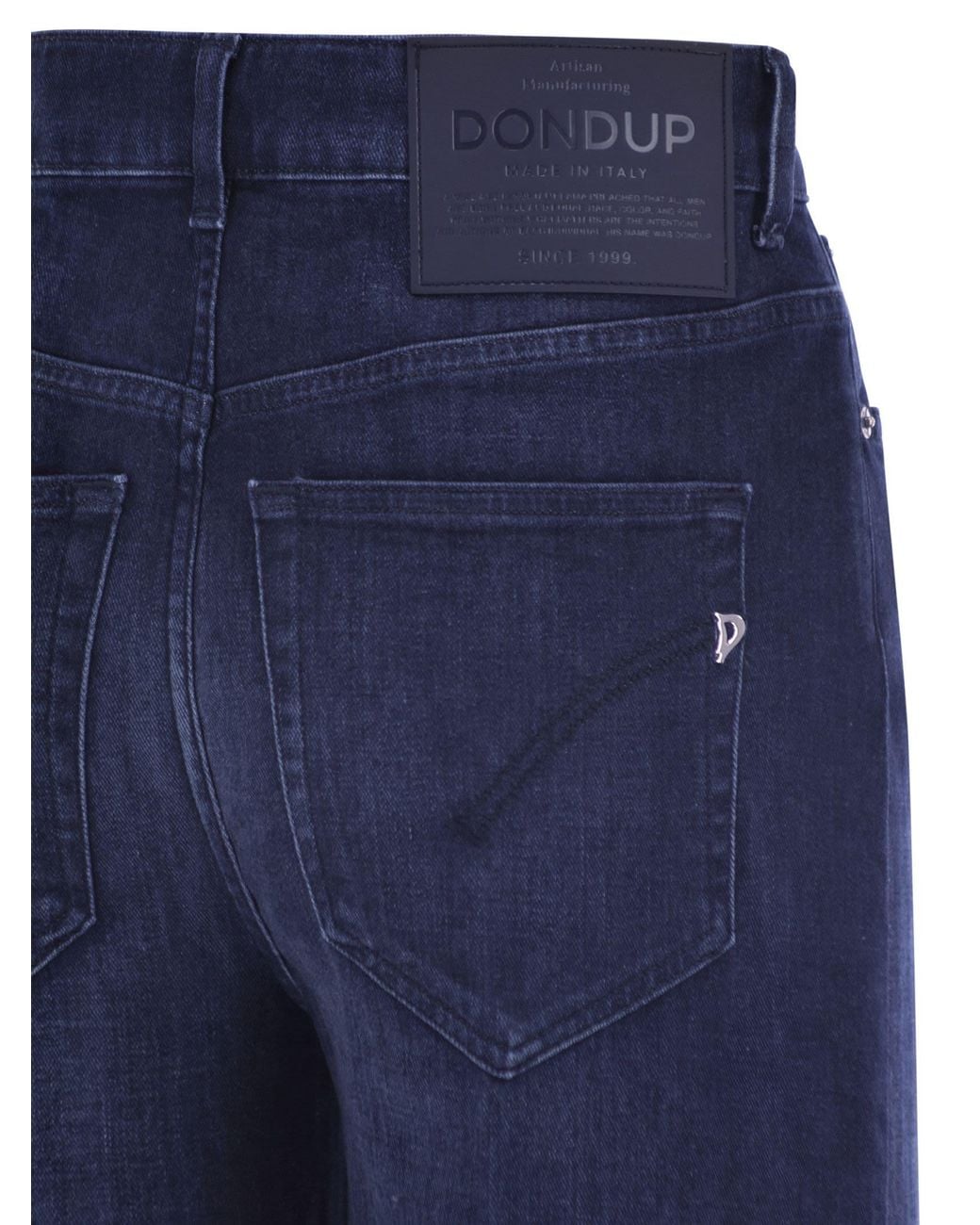Dondup Blue Beatrix Five Pocket Wide Leg Jeans