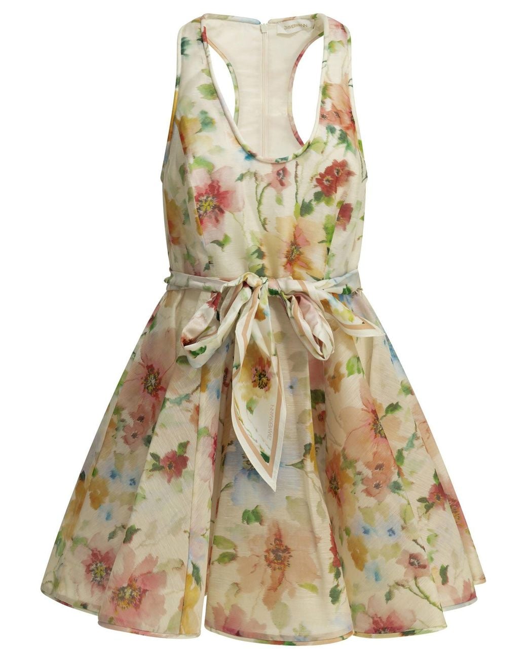 Zimmermann Metallic "Alchemy Racer" Flared Dress