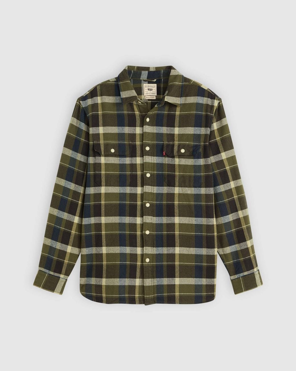 Levi's Green Jackson Worker Medina Plaid Deep Depths