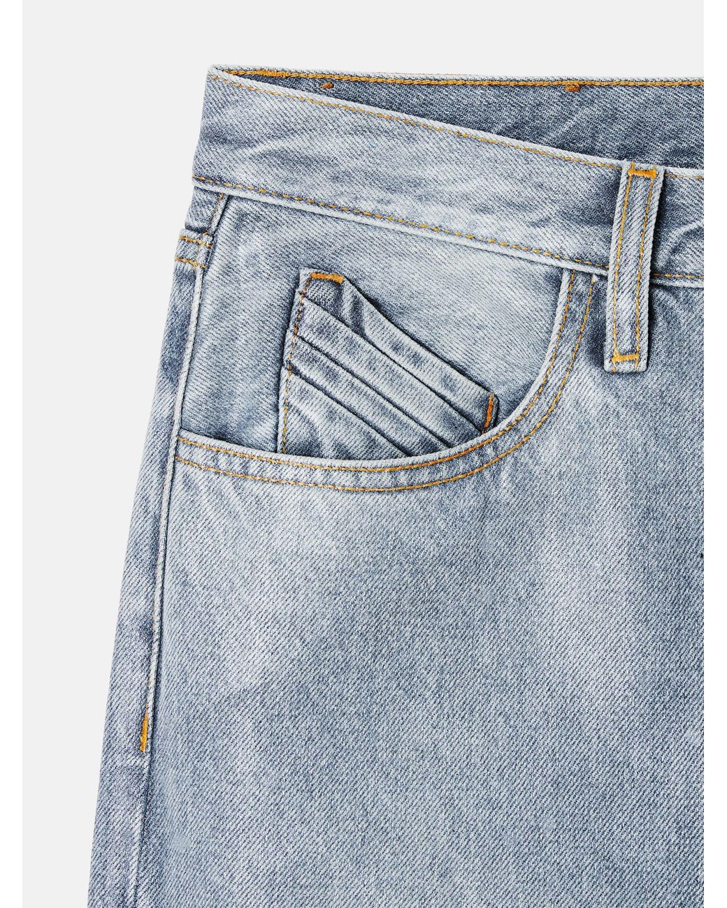 The Attico Blue Jeans With Logo