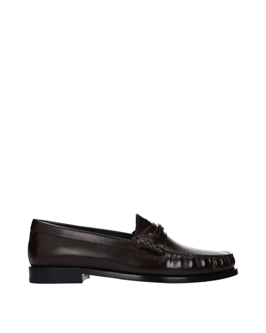 Céline Black Triomphe Moccasins/ Leather