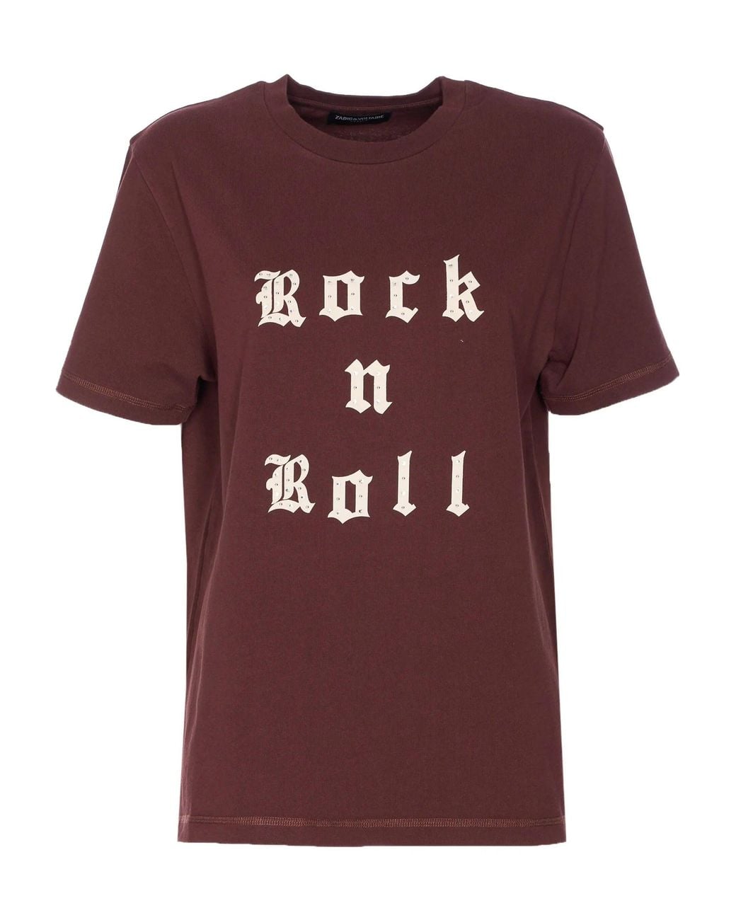 Zadig & Voltaire Red Edwin Tc Rock N Roll Strass