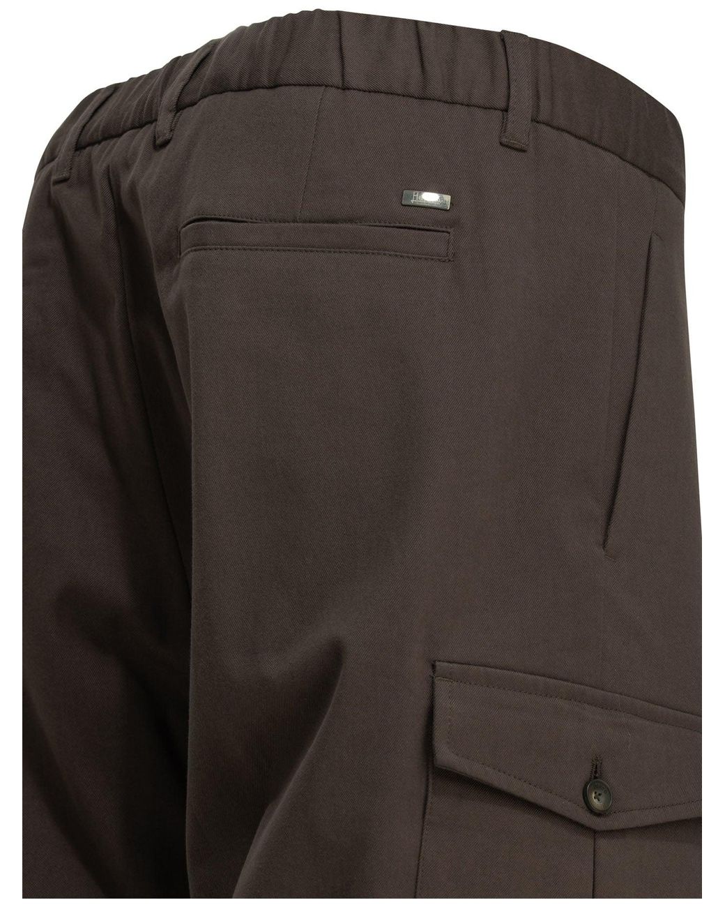 Herno Katoenen Cargoshort in het Gray