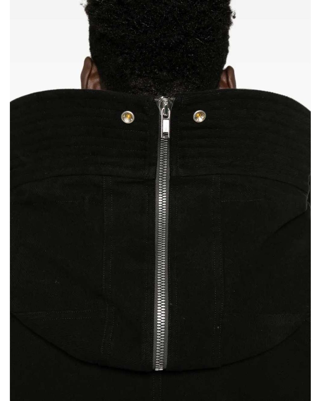 Rick Owens Black Tower Oversized Parka