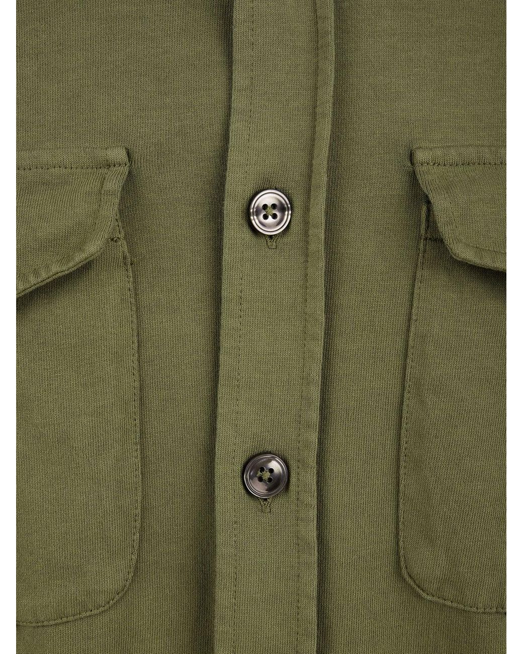 Filippo De Laurentis Shirts Militair in het Green voor heren