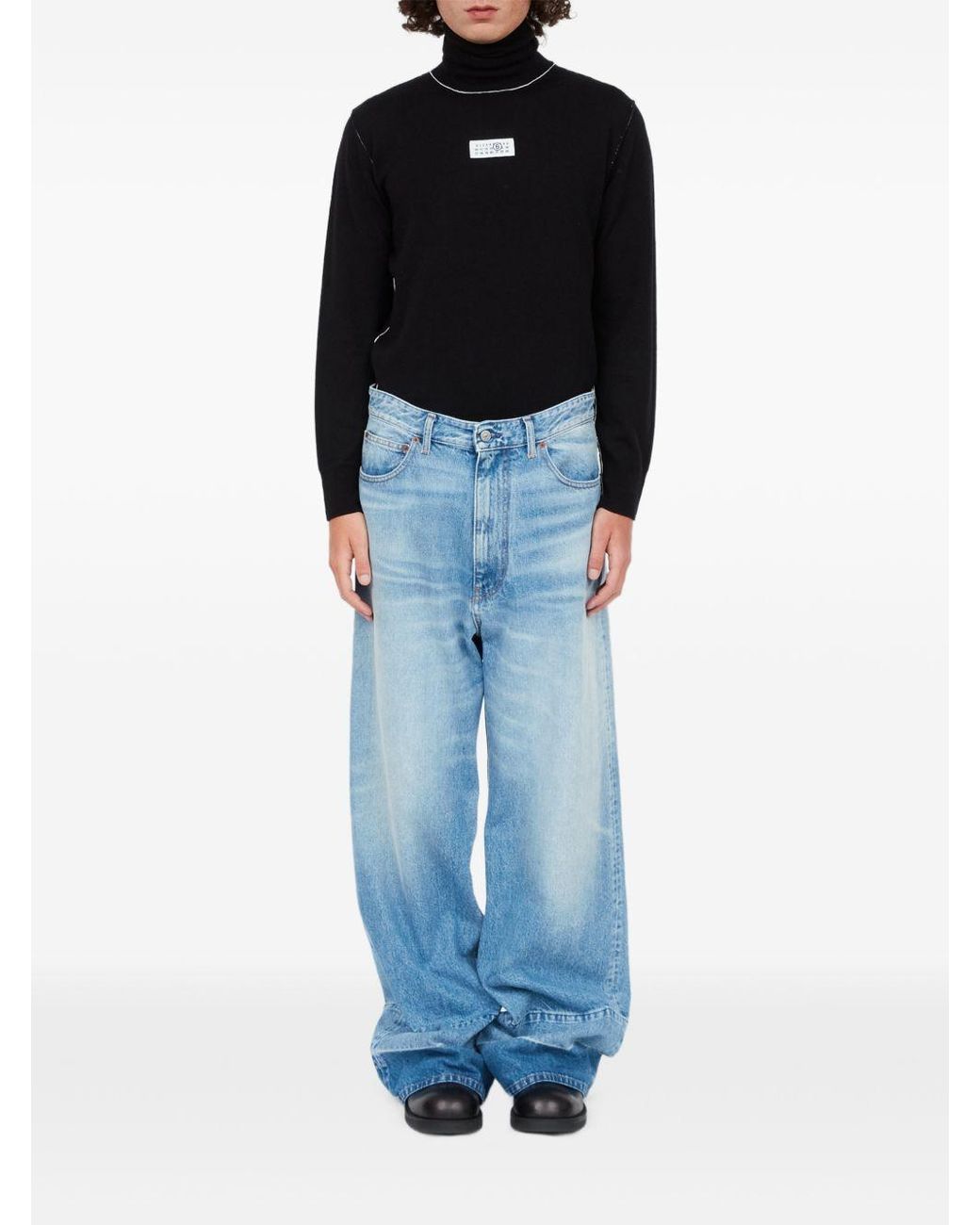 MM6 by Maison Margiela Blue Denim Cotton Jeans