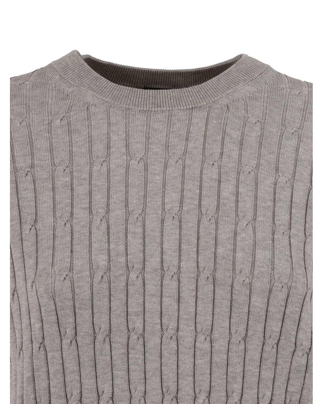 Peserico Gray Herrenpullover