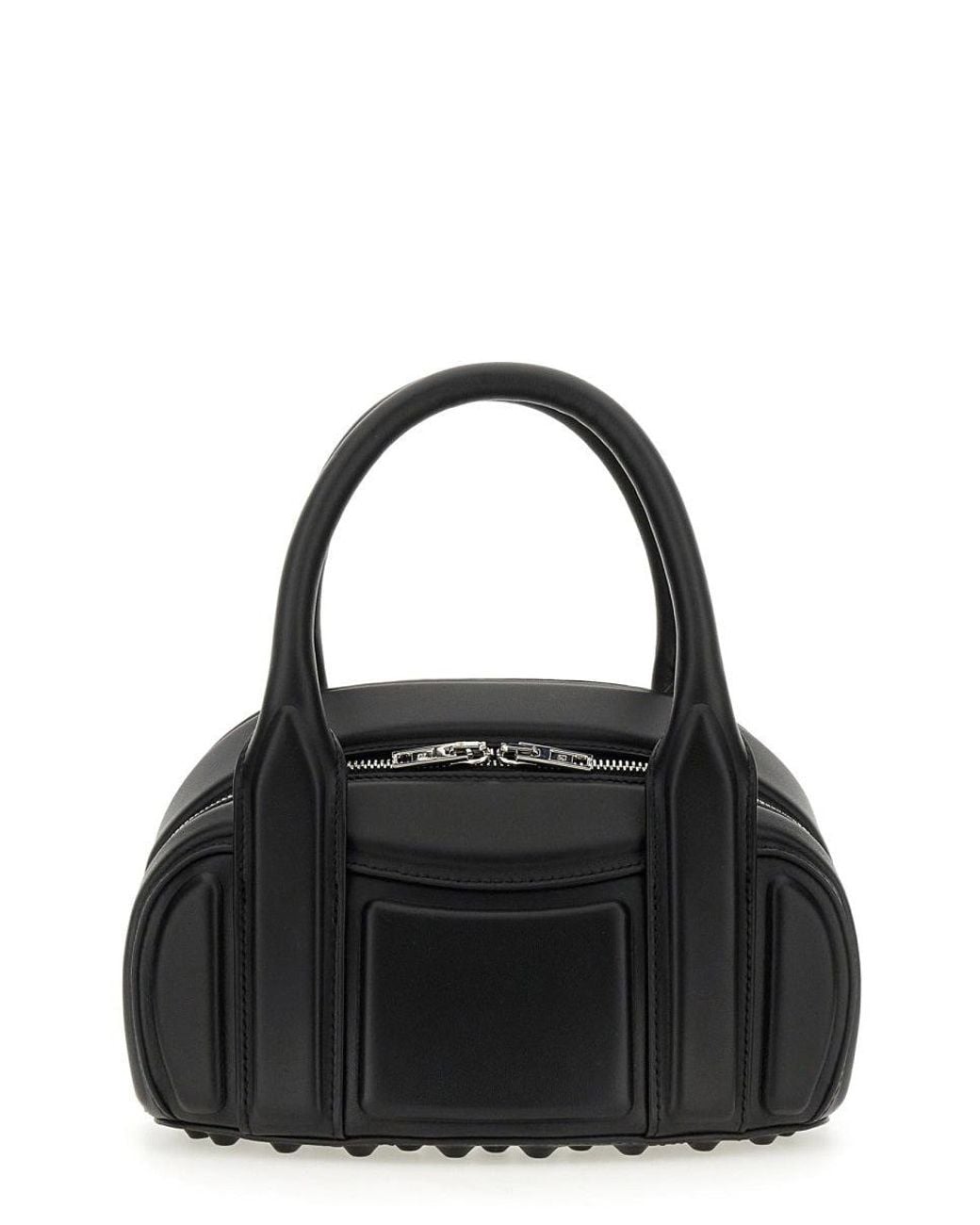Alexander Wang Black Roc Medium Bag In Lamb Nappa