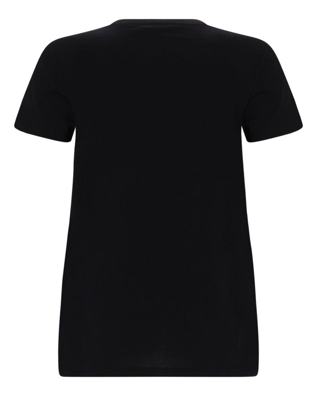 Max Mara Black T-Shirt "Spadino" Con Stampa