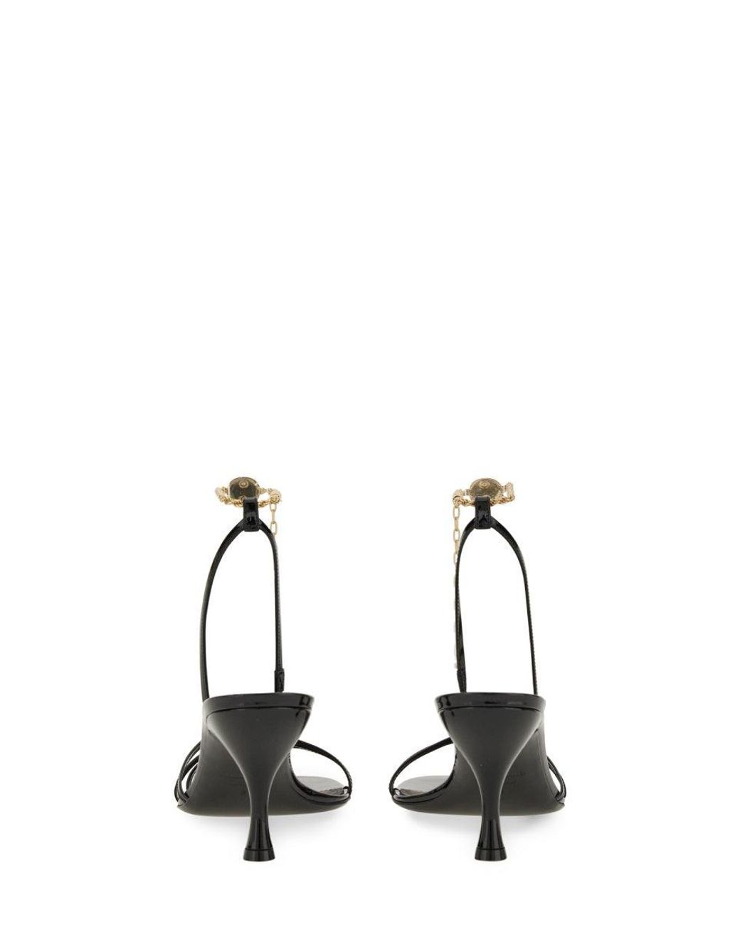 Ferragamo White Patent Calf Sandals
