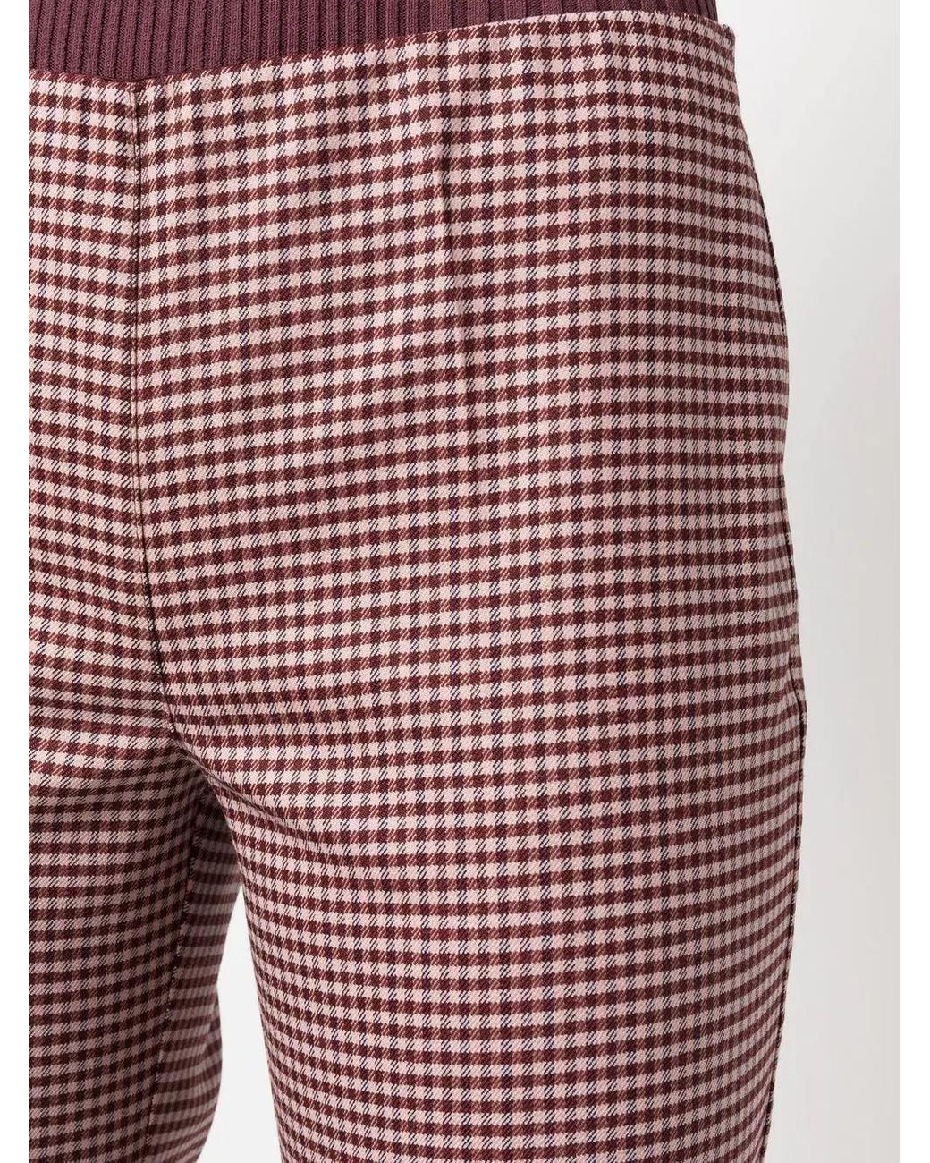 P.A.R.O.S.H. Houndstooth Flared Trousers