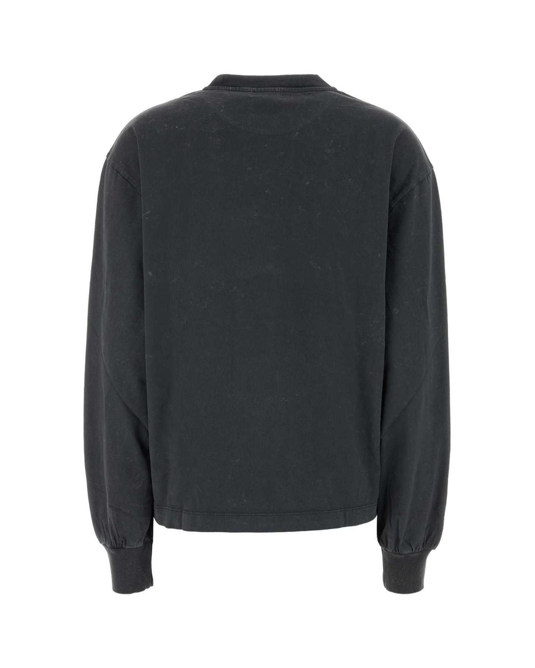 Ganni Black Graphite Cotton Oversize T-shirt