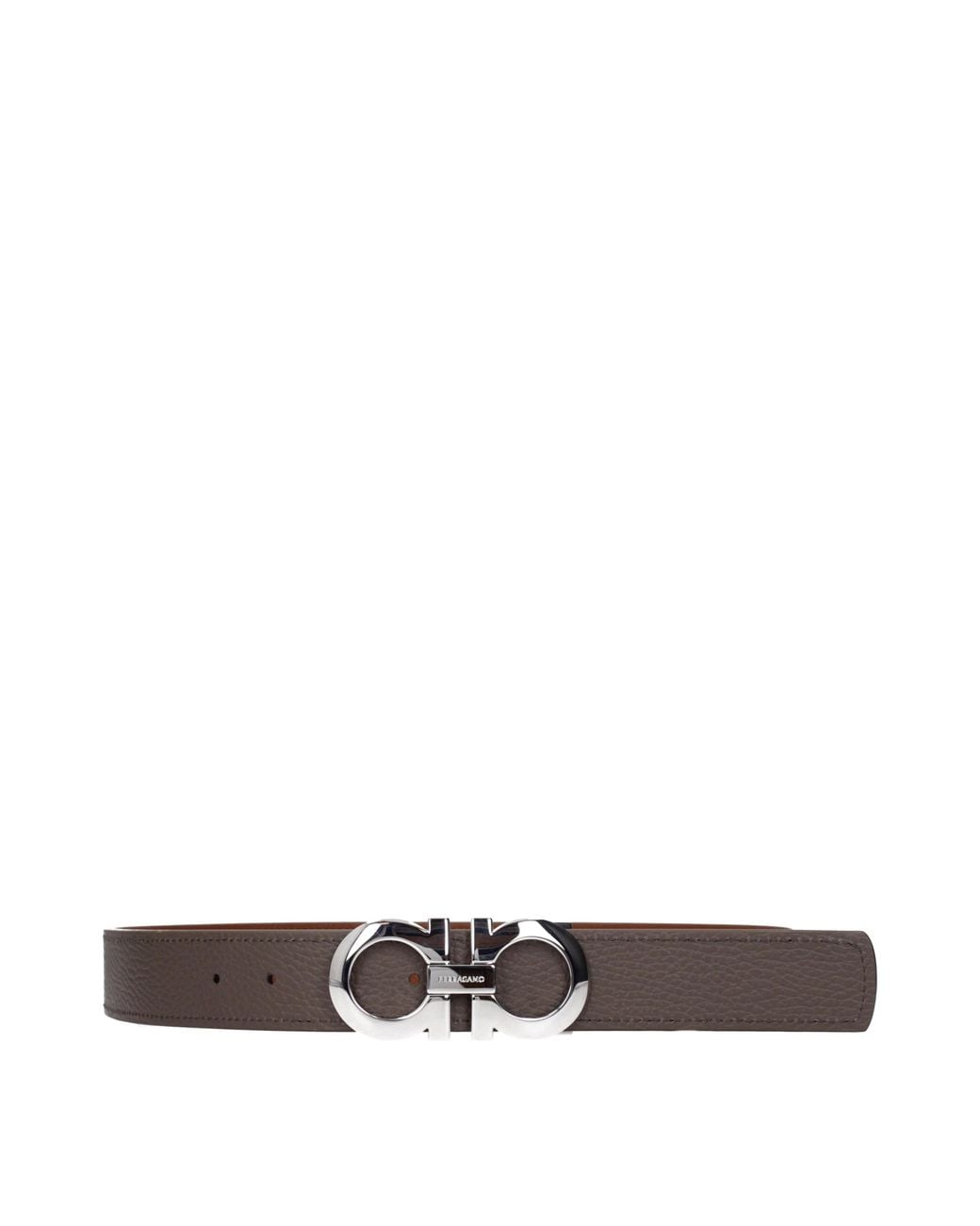Ferragamo Brown Belt/Cement Leather