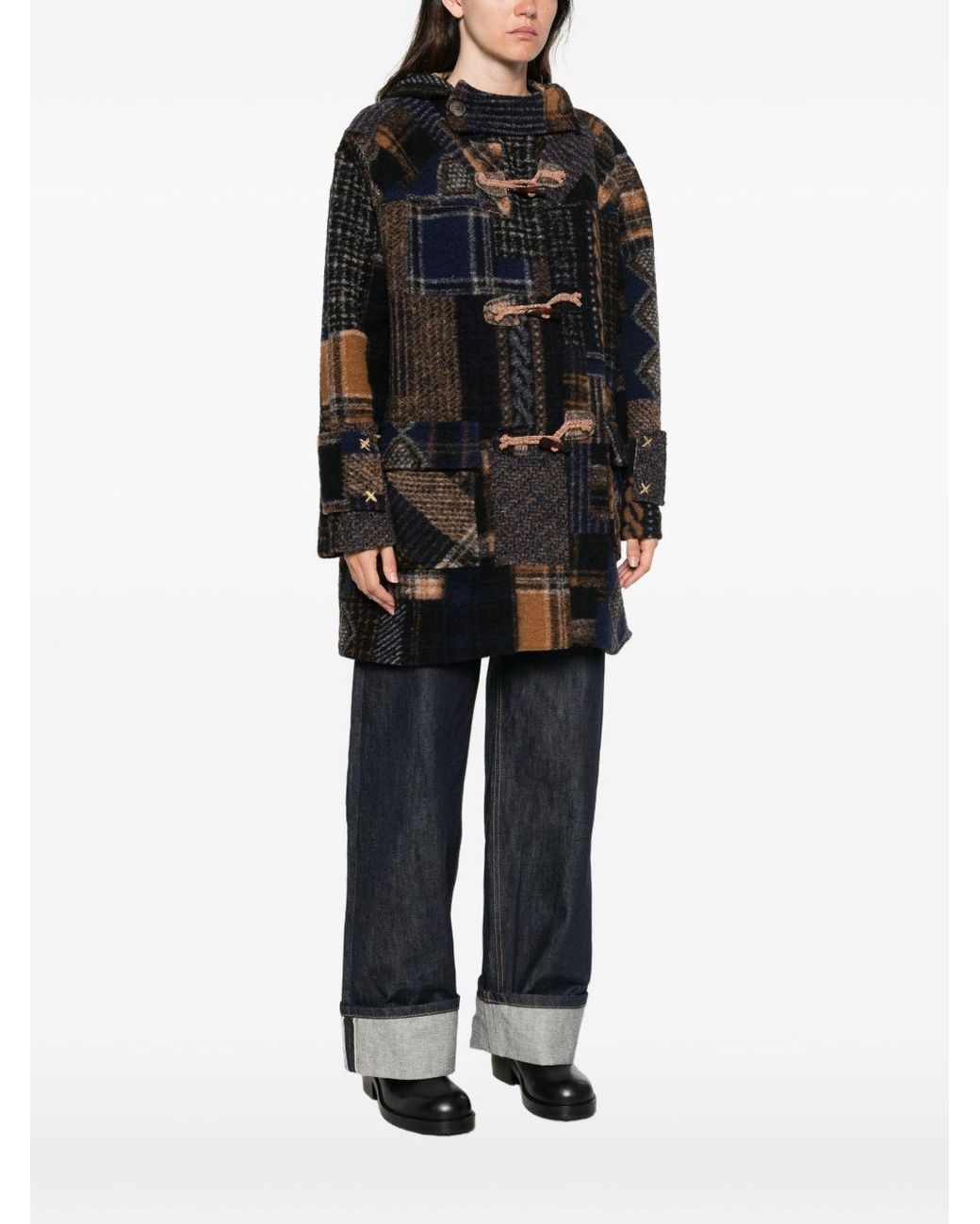 Bye Black Wool Parka Coat