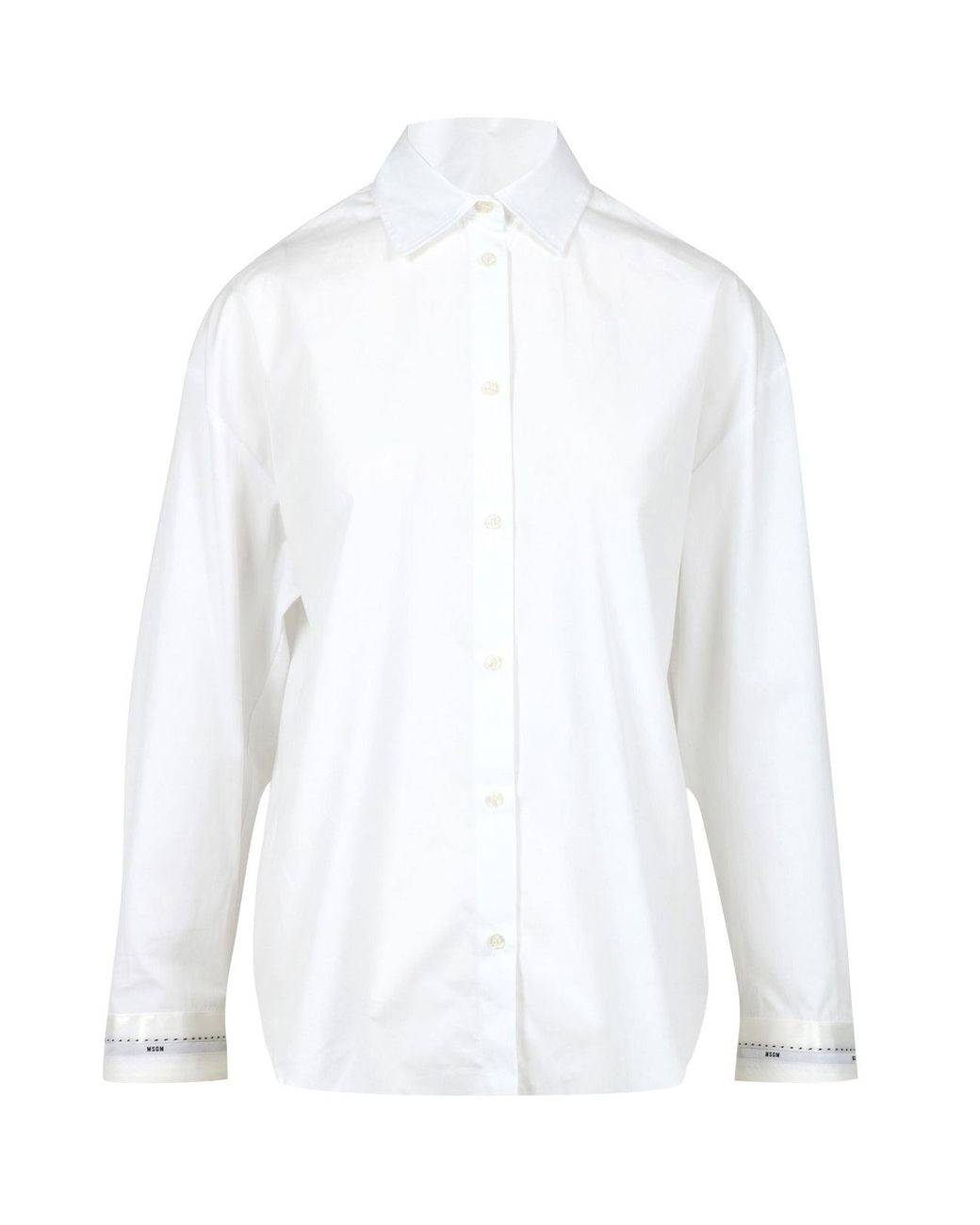 MSGM White Hemden Weiß