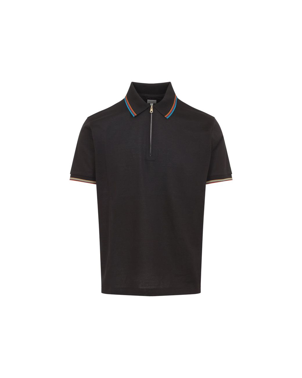 Paul Smith Black Str Detail Polo Shirt