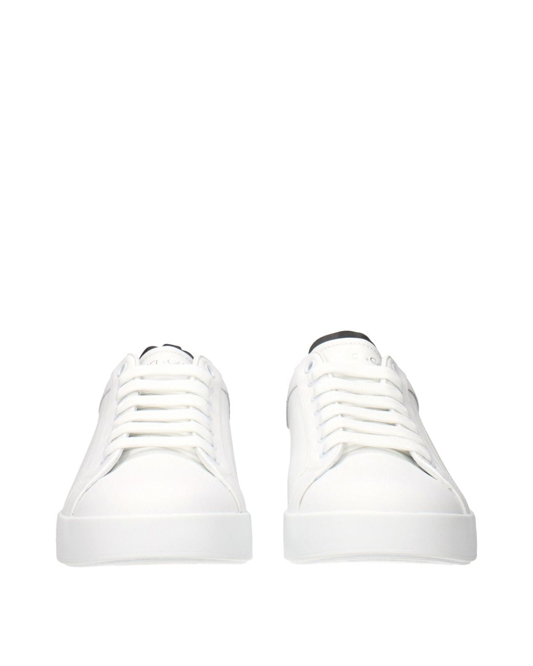 Dolce & Gabbana White Dolce&Gabbana Portofino Sneakers/ Leather for men
