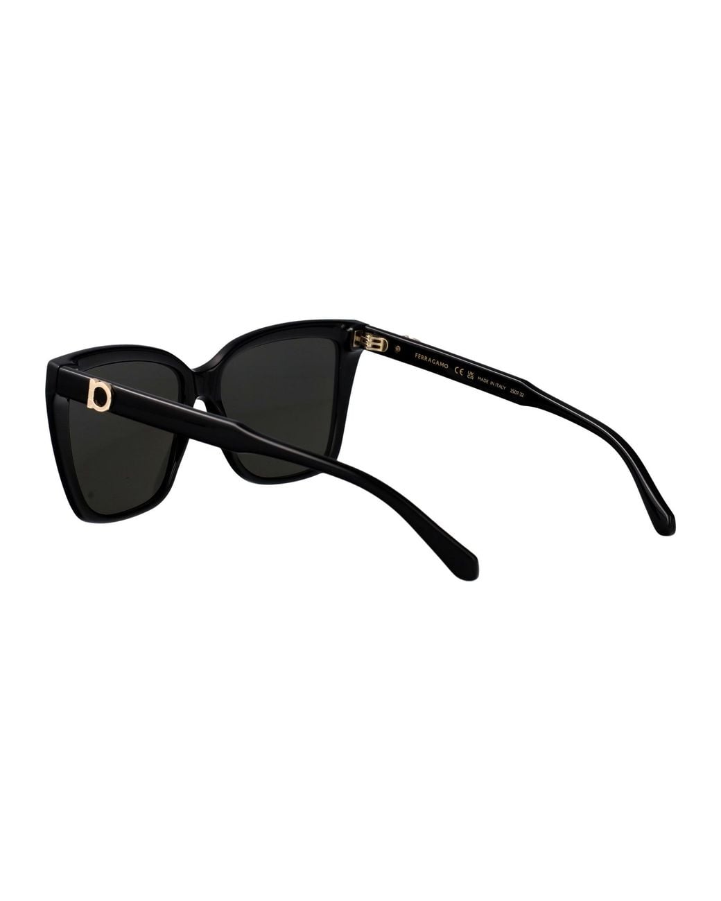 Ferragamo Black Injected Sunglasses