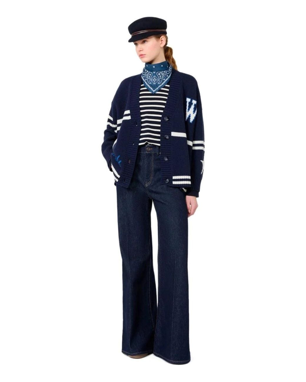 Weekend by Maxmara Blue Sport Leg Trousers