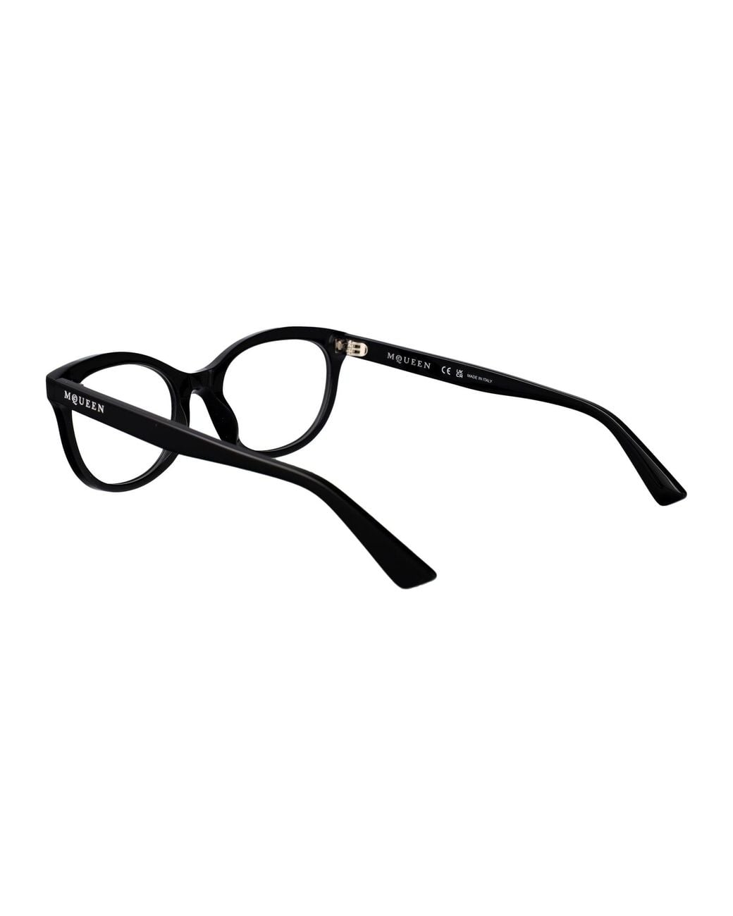McQueen Black Squared Optical Am0569 O 001