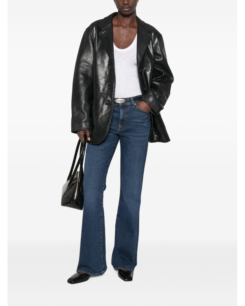 Seven7 Blue The Leggy Bootcut Denim Jeans