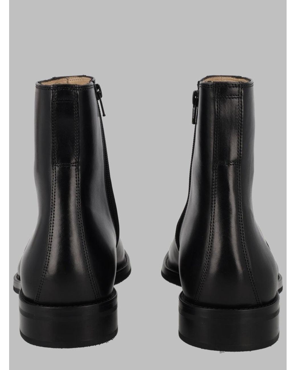 Lemaire Black Stivaletto Con Cerniera