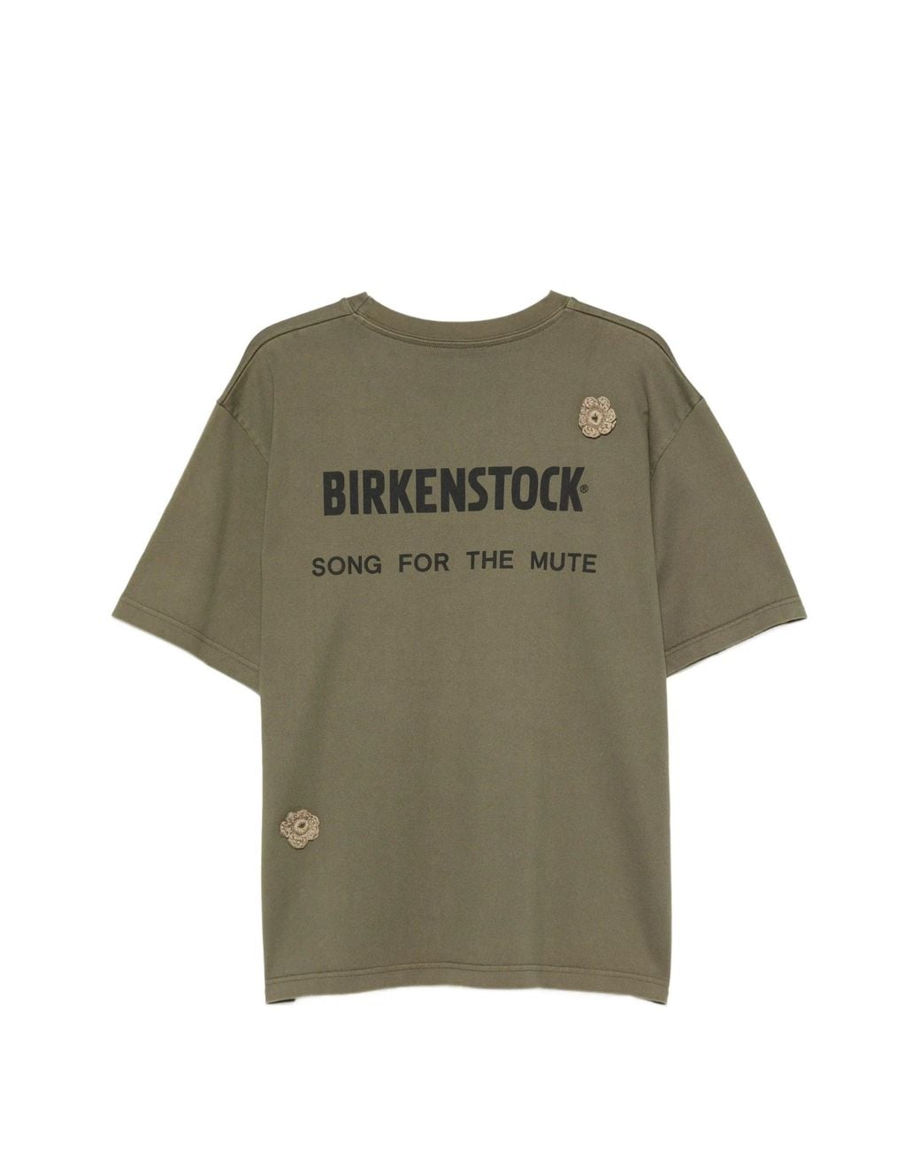 Song For The Mute Green Sftm X Birkenstock 'The Gardener' Crochet Flower T Shirt