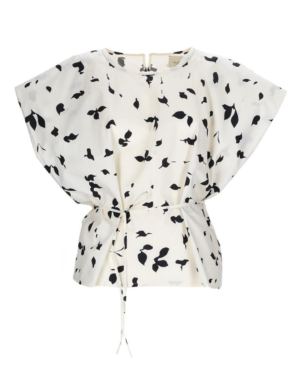 Alysi White Sleeveless Top With Ribbon