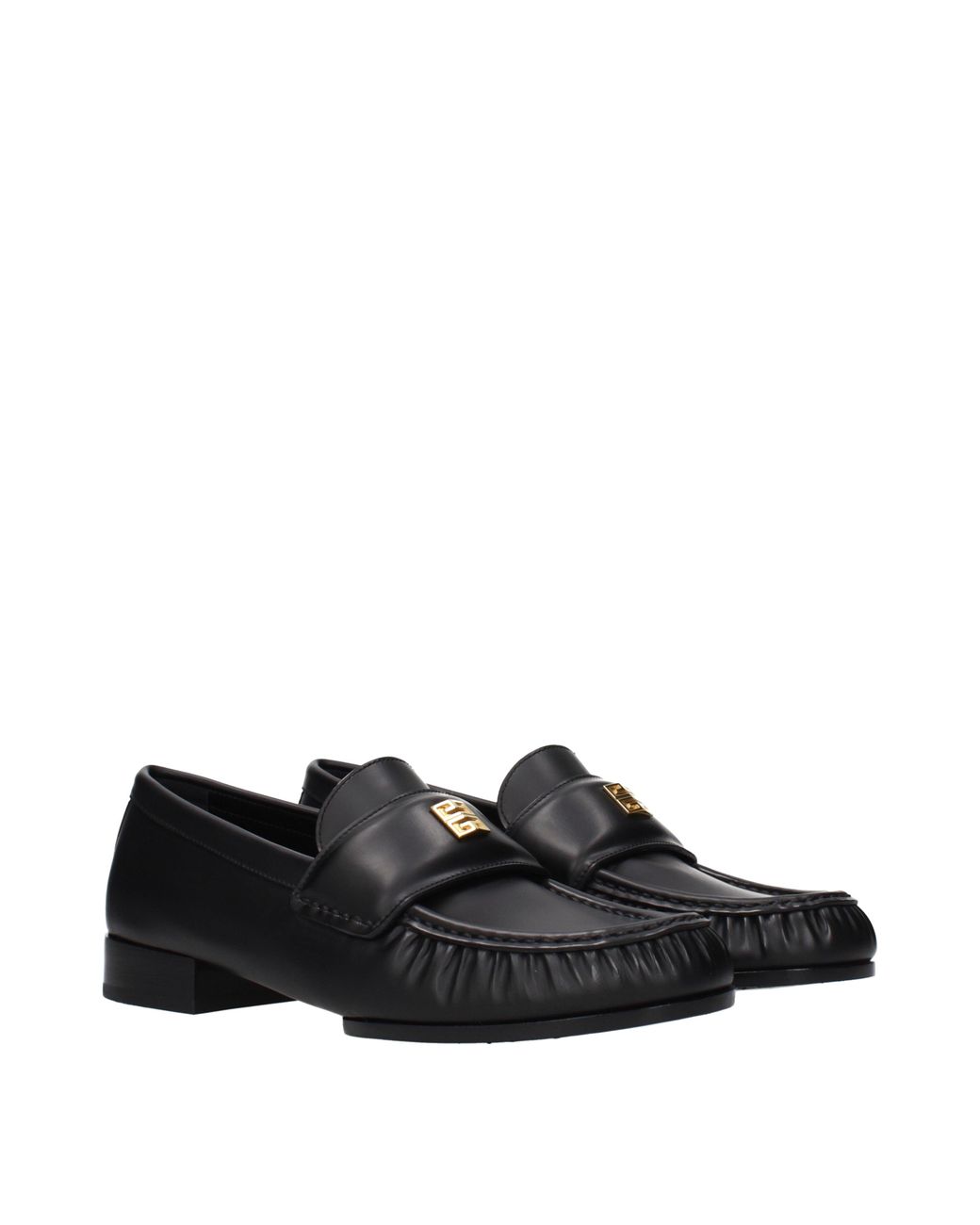 Givenchy Black Loafers 4G Leather