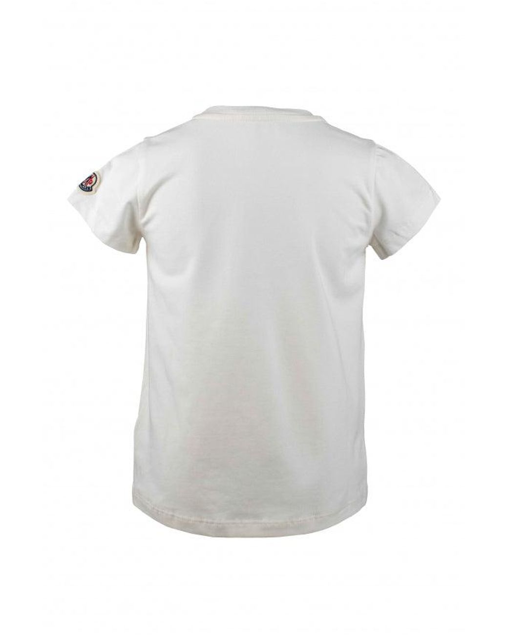 Moncler Gray Destructured Logo T-Shirt