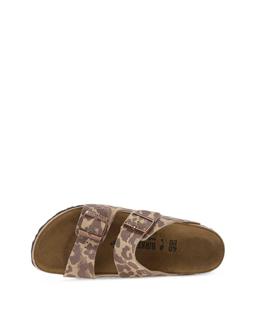 Birkenstock Brown Arizona Leo Sandcastle, Suede Leather