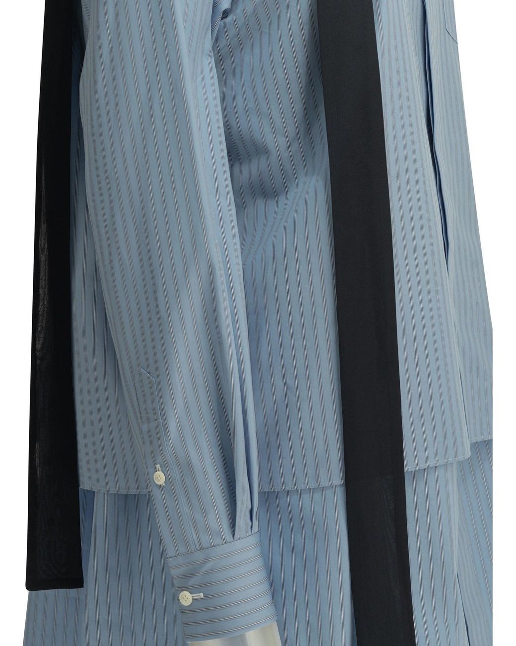 Sacai Blue Short Shirtdress