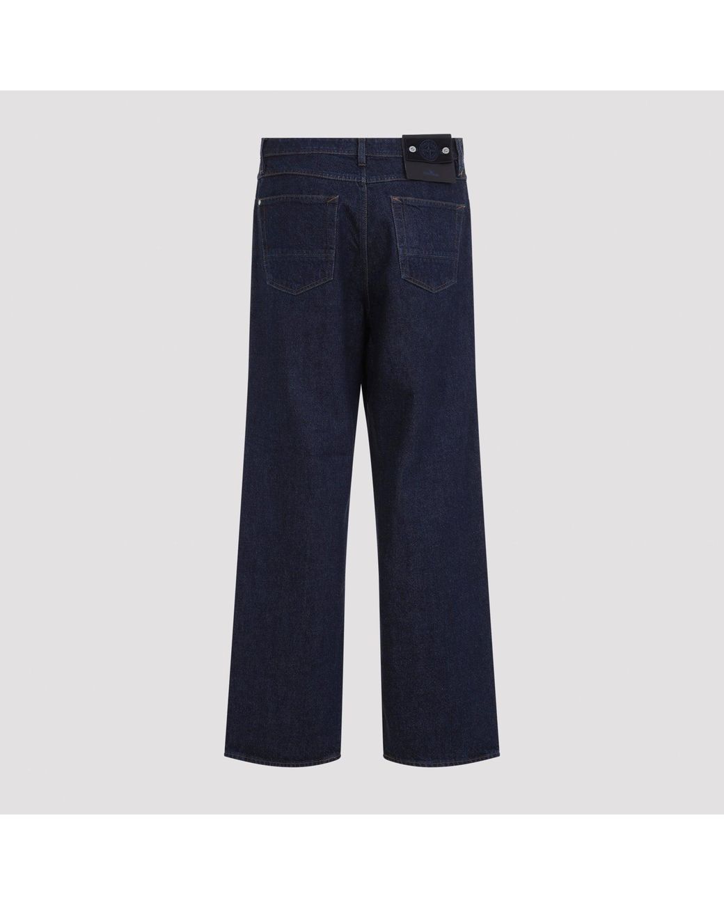 Stone Island Blue Cotton Jeans for men
