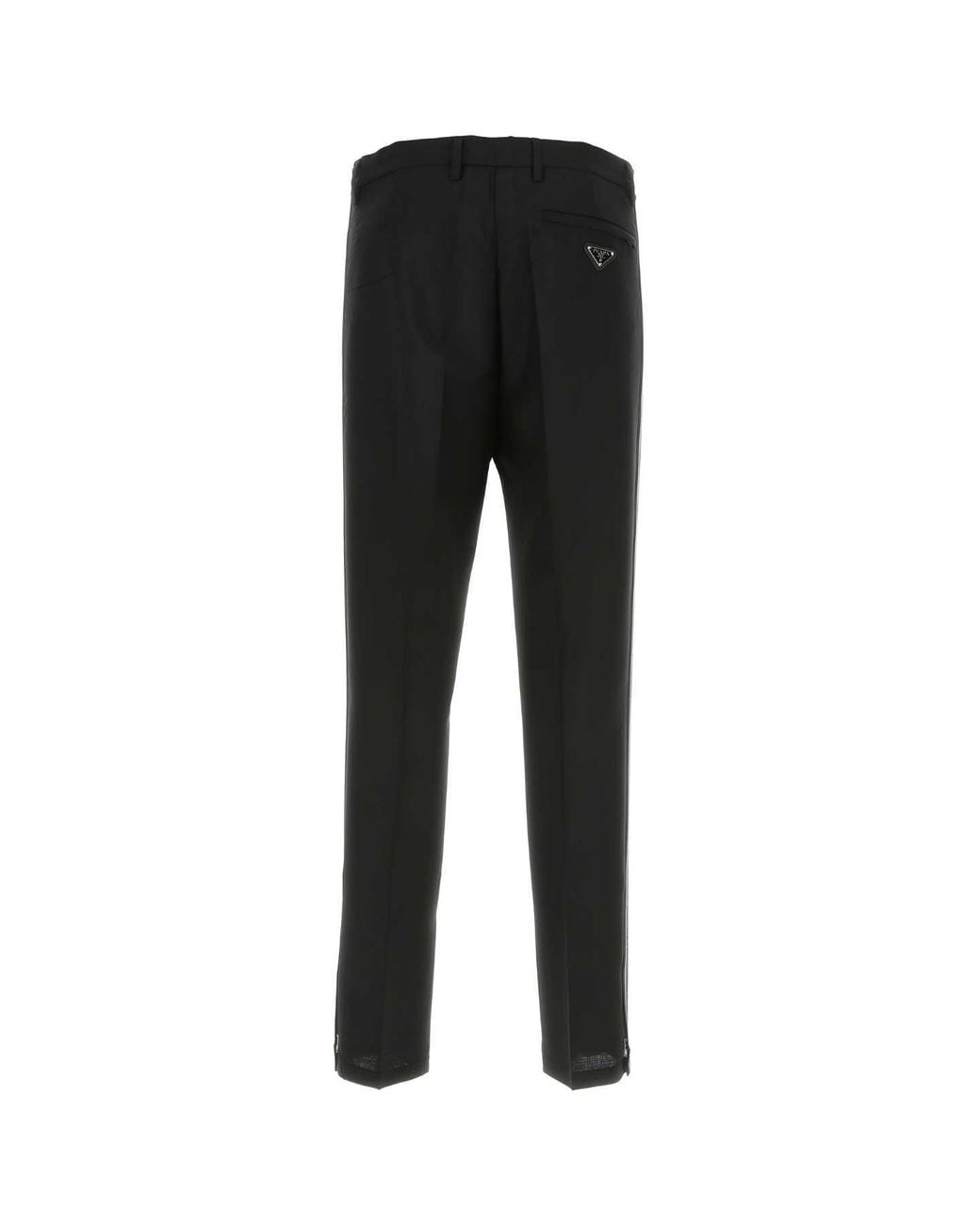 Prada Black Mohair Blend Pant Wool for men