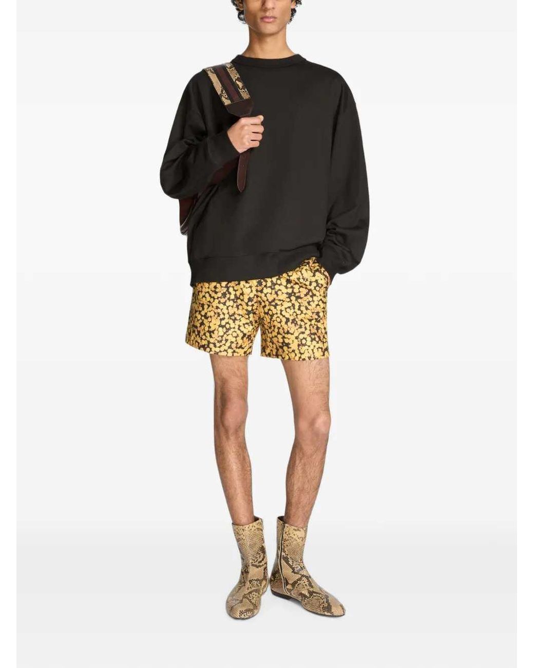 Dries Van Noten Black Oversized Cotton Sweatshirt