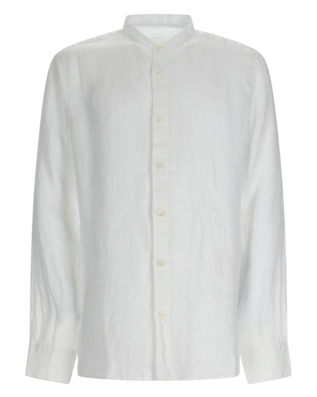 120% Lino White Camicia for men