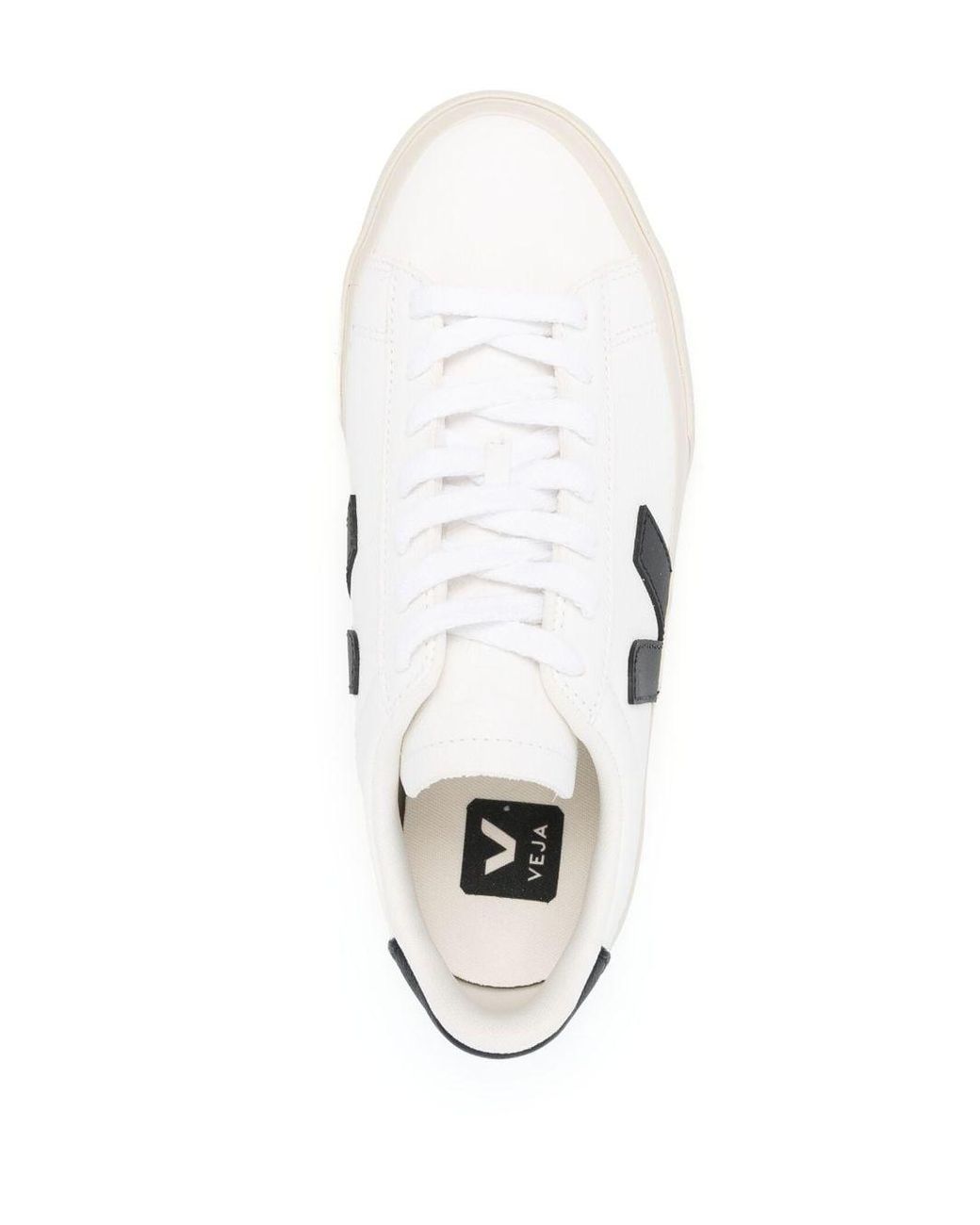 Veja White Campo Leather Sneakers