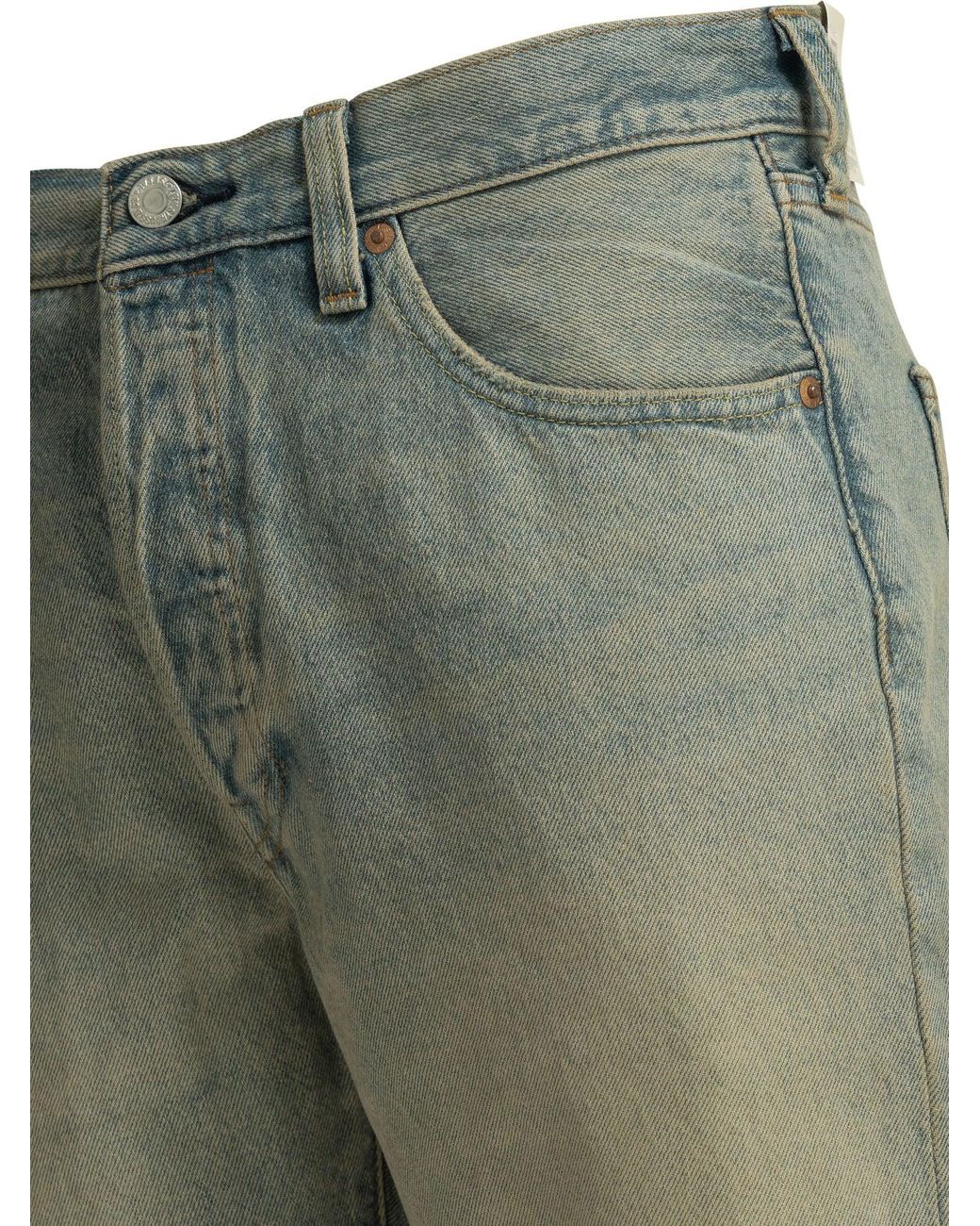 Levi's Green "501 Original" Five Pocket Shorts