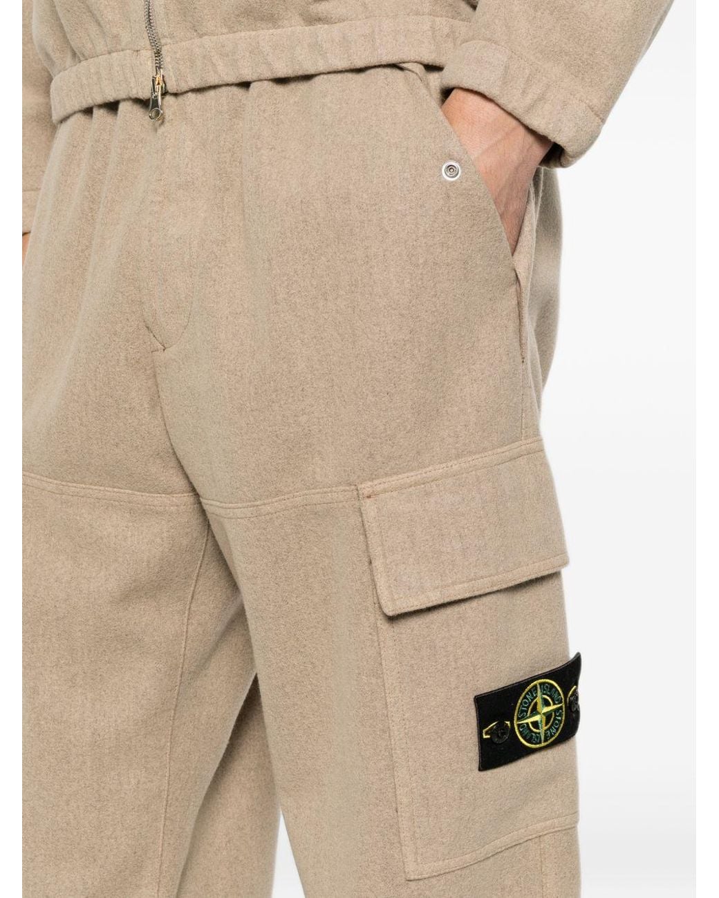 Stone Island Natural Cargo Trousers