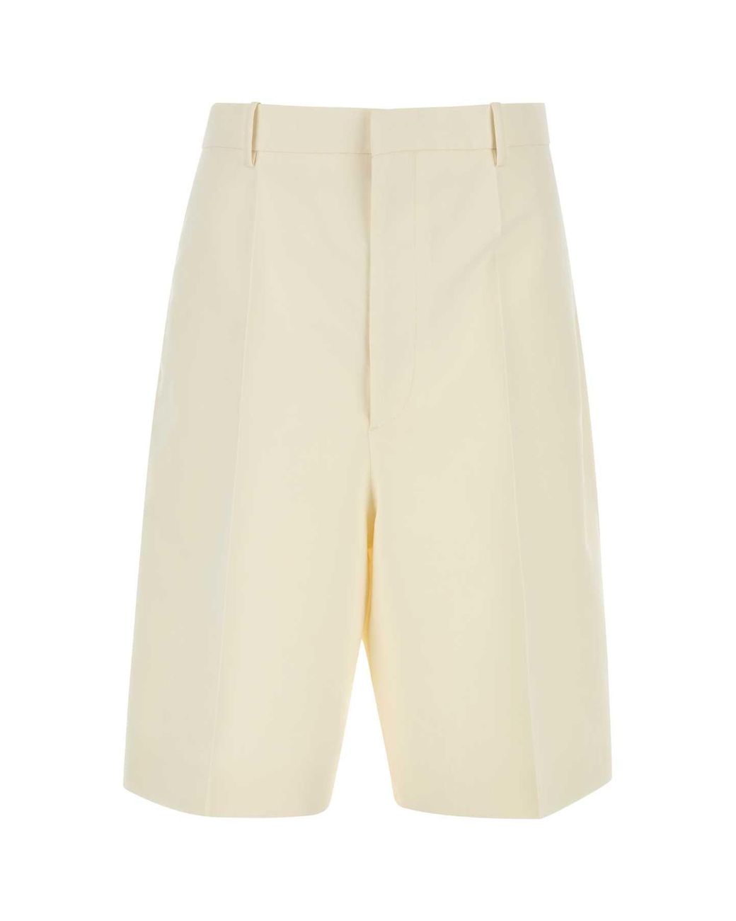 Bottega Veneta White Solid Shorts for men