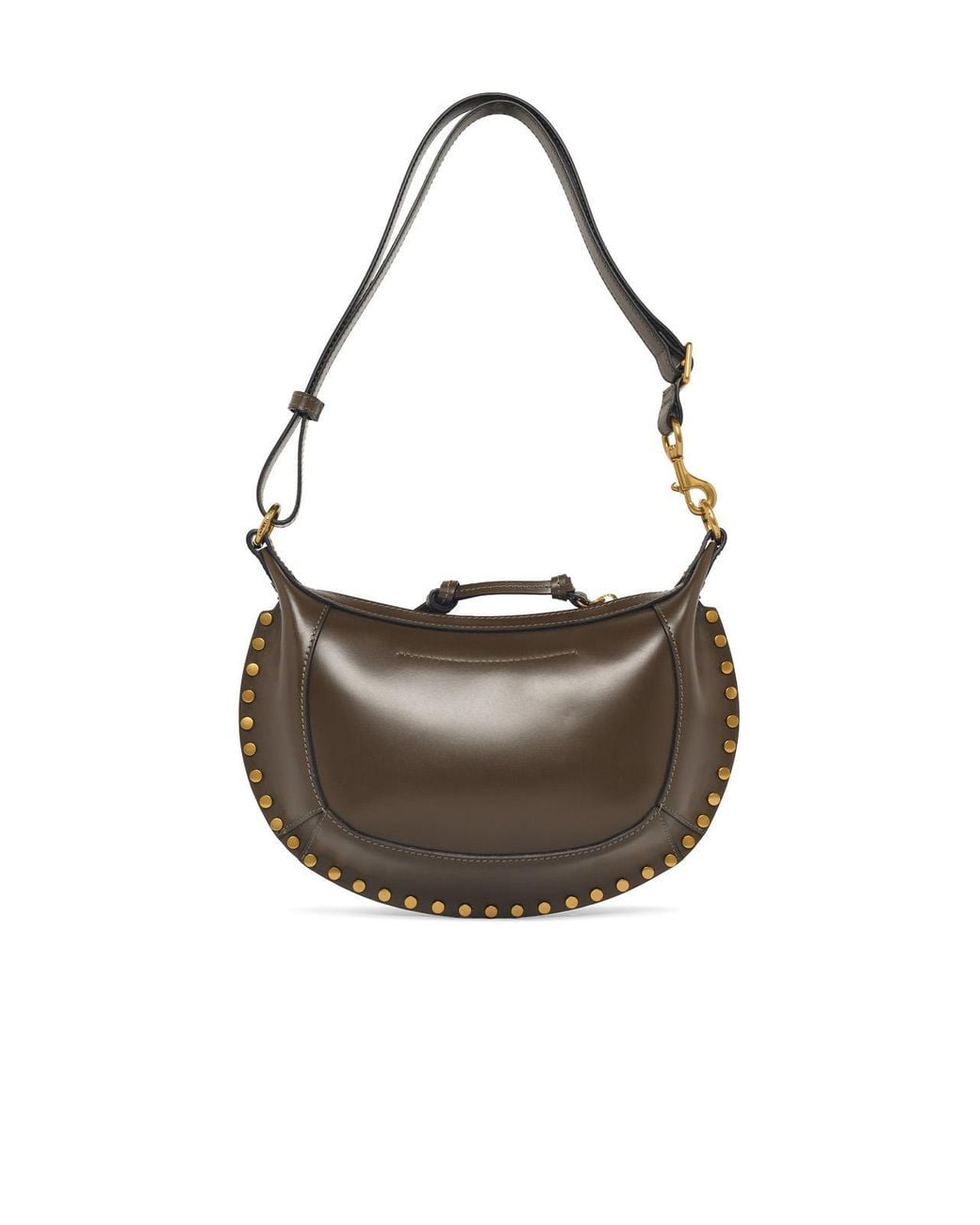 Isabel Marant Brown 'Oskan Moon' Lear Bag