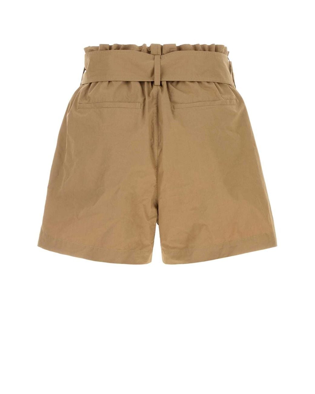 Saint Laurent Natural Belted Bermuda Shorts