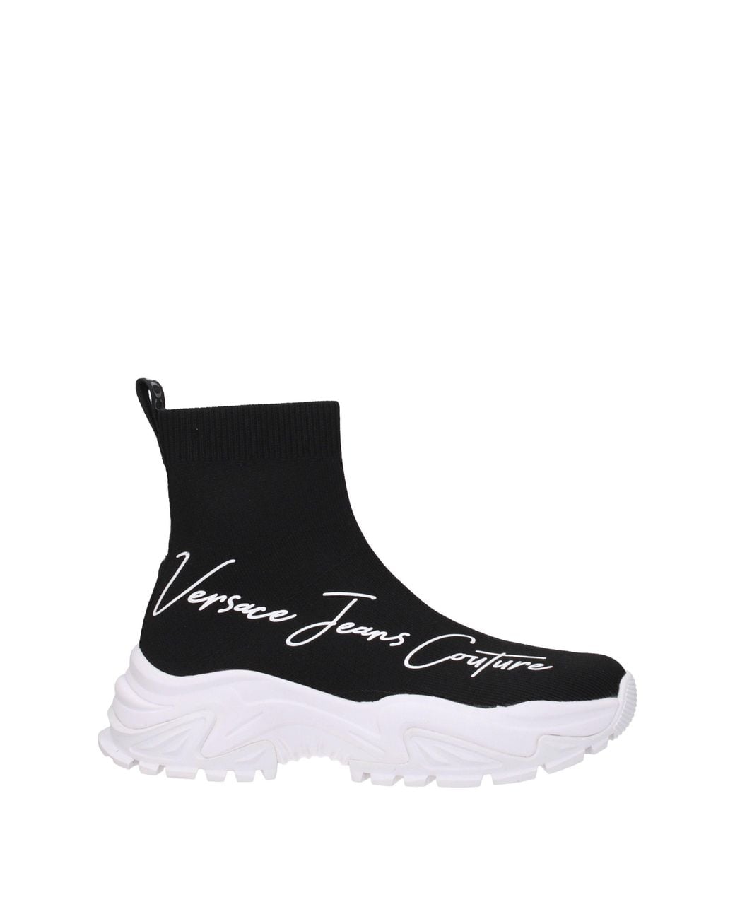Versace Jeans Black Sneakers Couture Donna Tessuto Nero/Bianco
