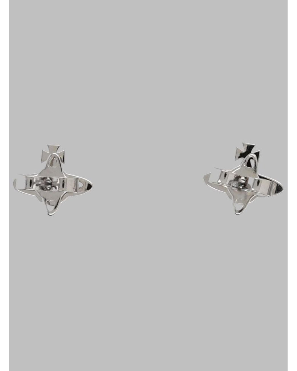Vivienne Westwood Metallic Orecchini "Farah" Con Orb