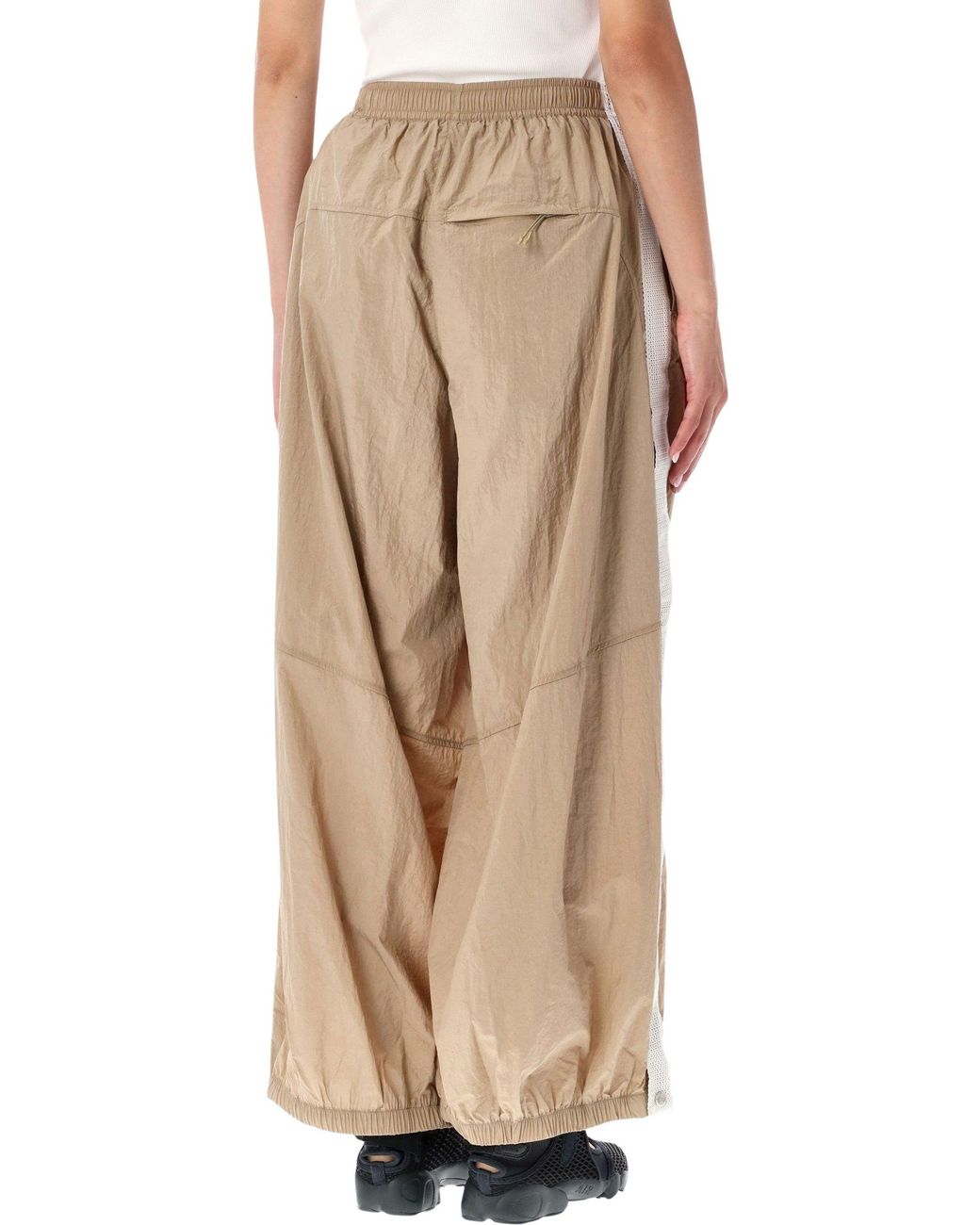 Nike Natural Balloon Track Pants With Mesh Panels
