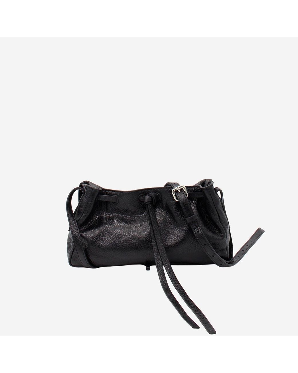 RADICA STUDIO Black Hammered Nappa Leather Bag