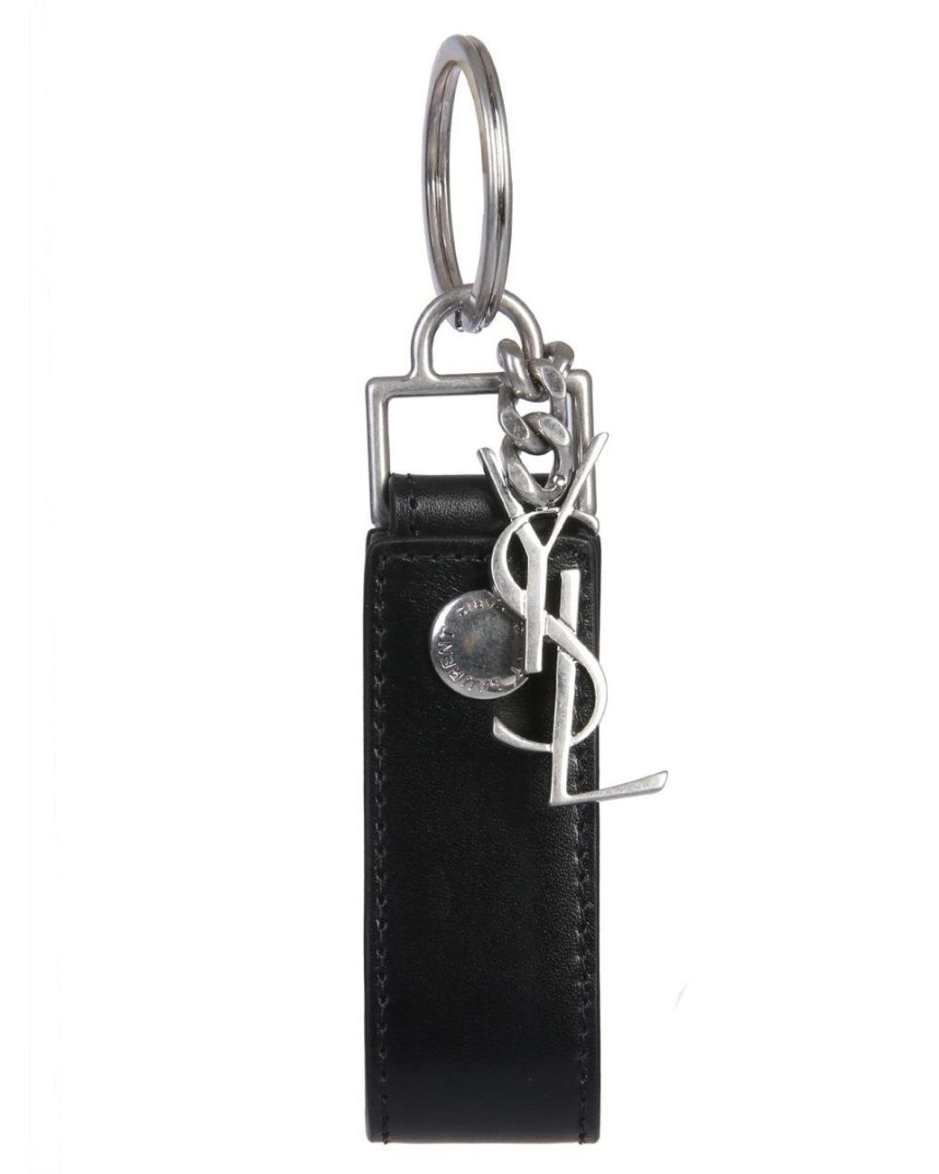 Saint Laurent Blue Portachiavi "Monogram" for men